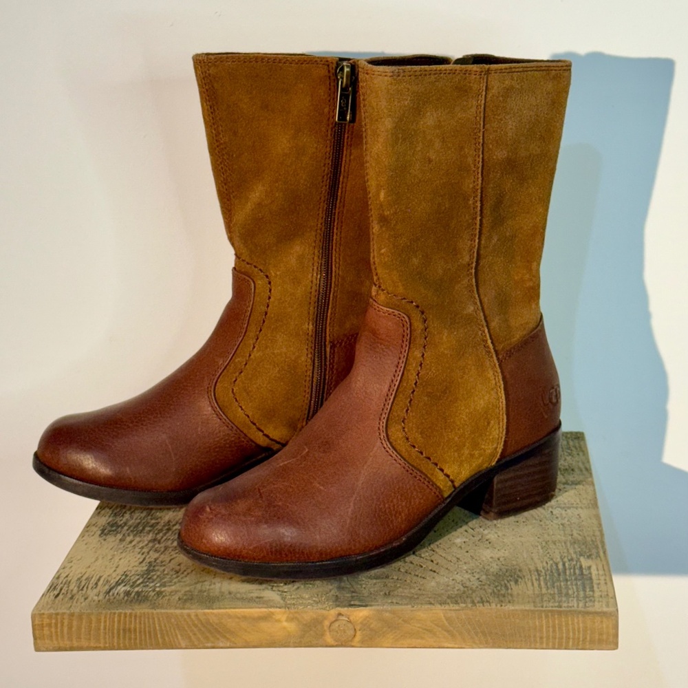 Leather UGG boots